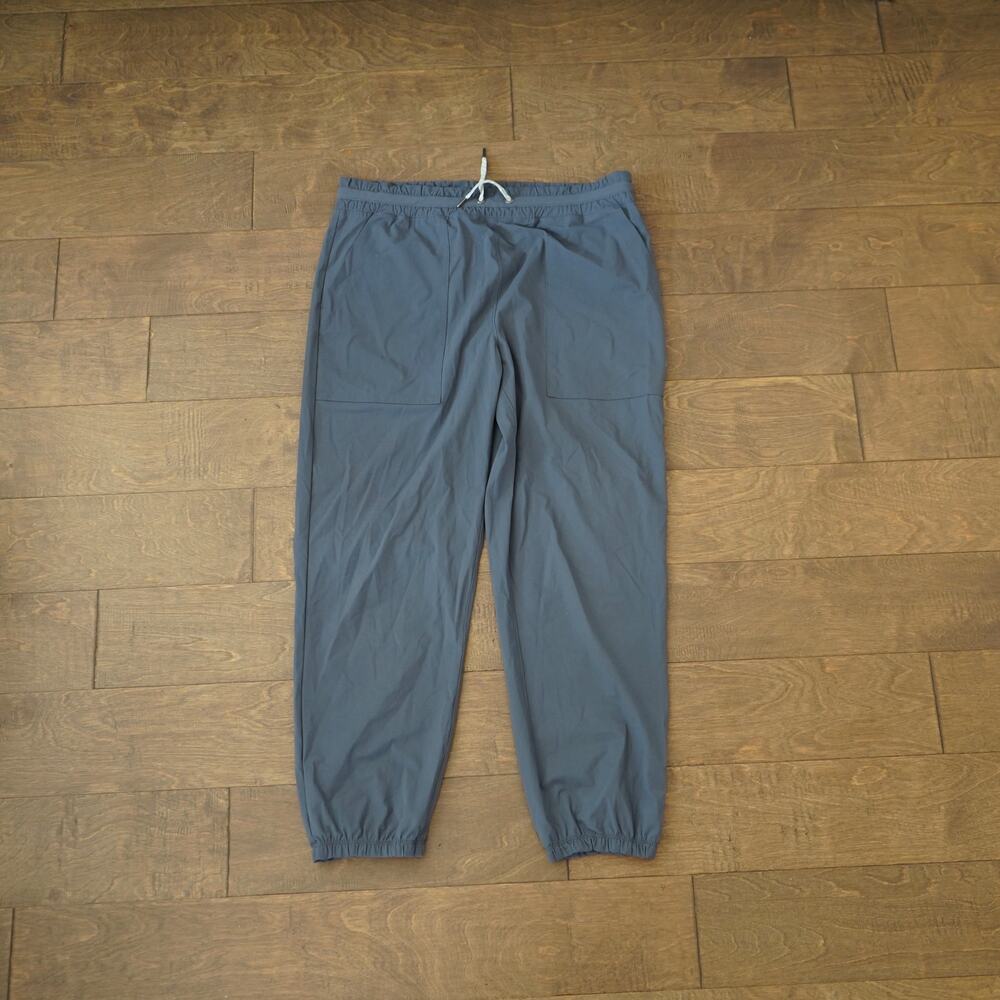 Vuori Miles Jogger Pants-Womens L-Slate Gray Performance Ankle Athleisure